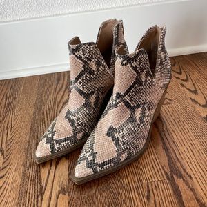 Snake skin booties!